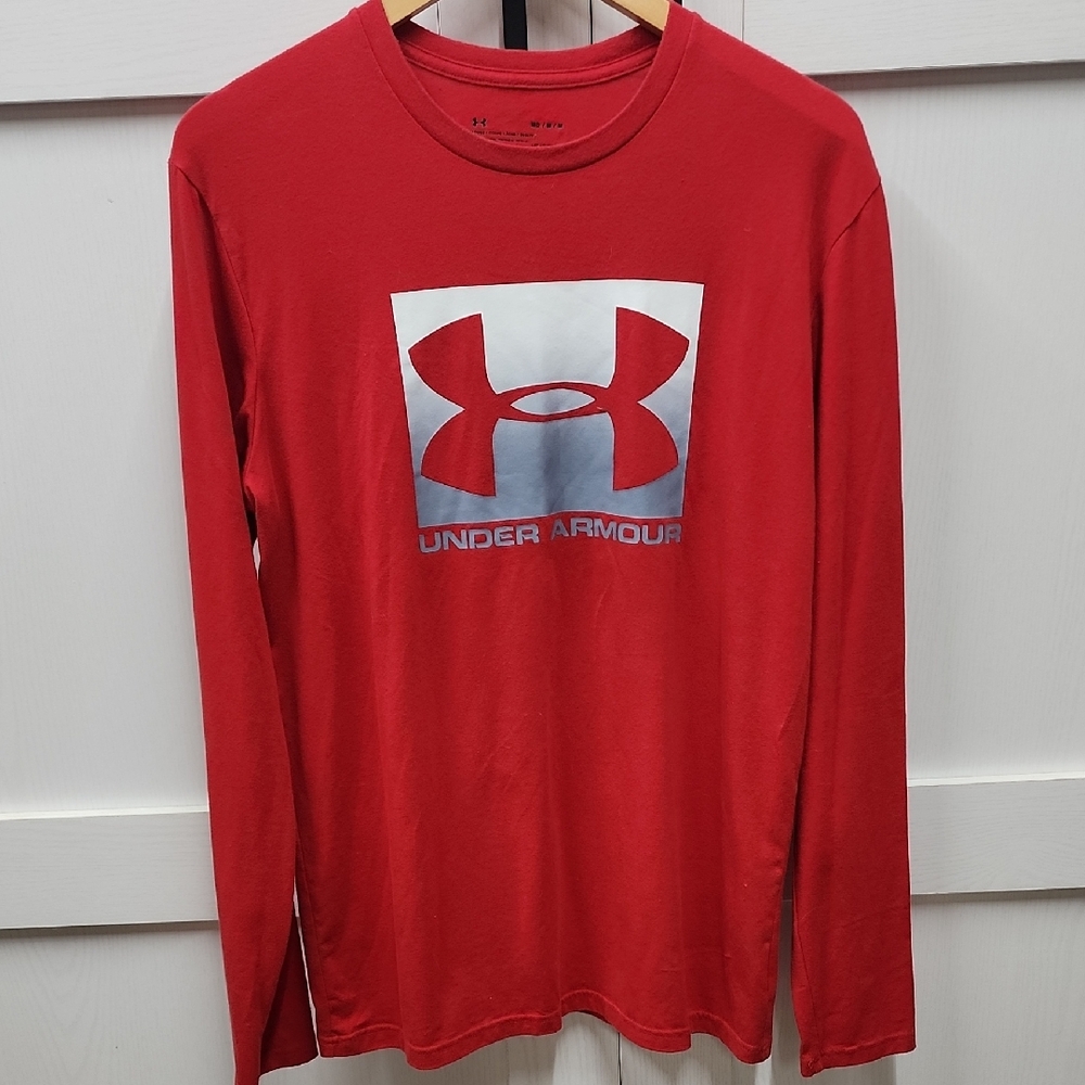 Under Armour Red Long Sleeve with Logo